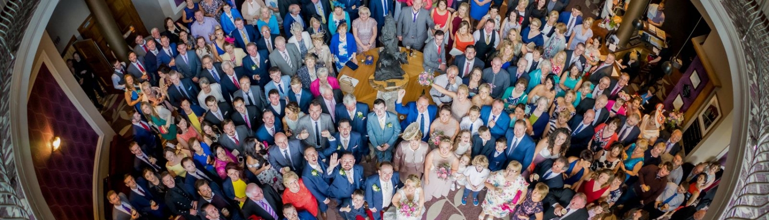 The group photo at the Riverside hotel