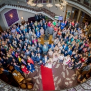 The group photo at the Riverside hotel